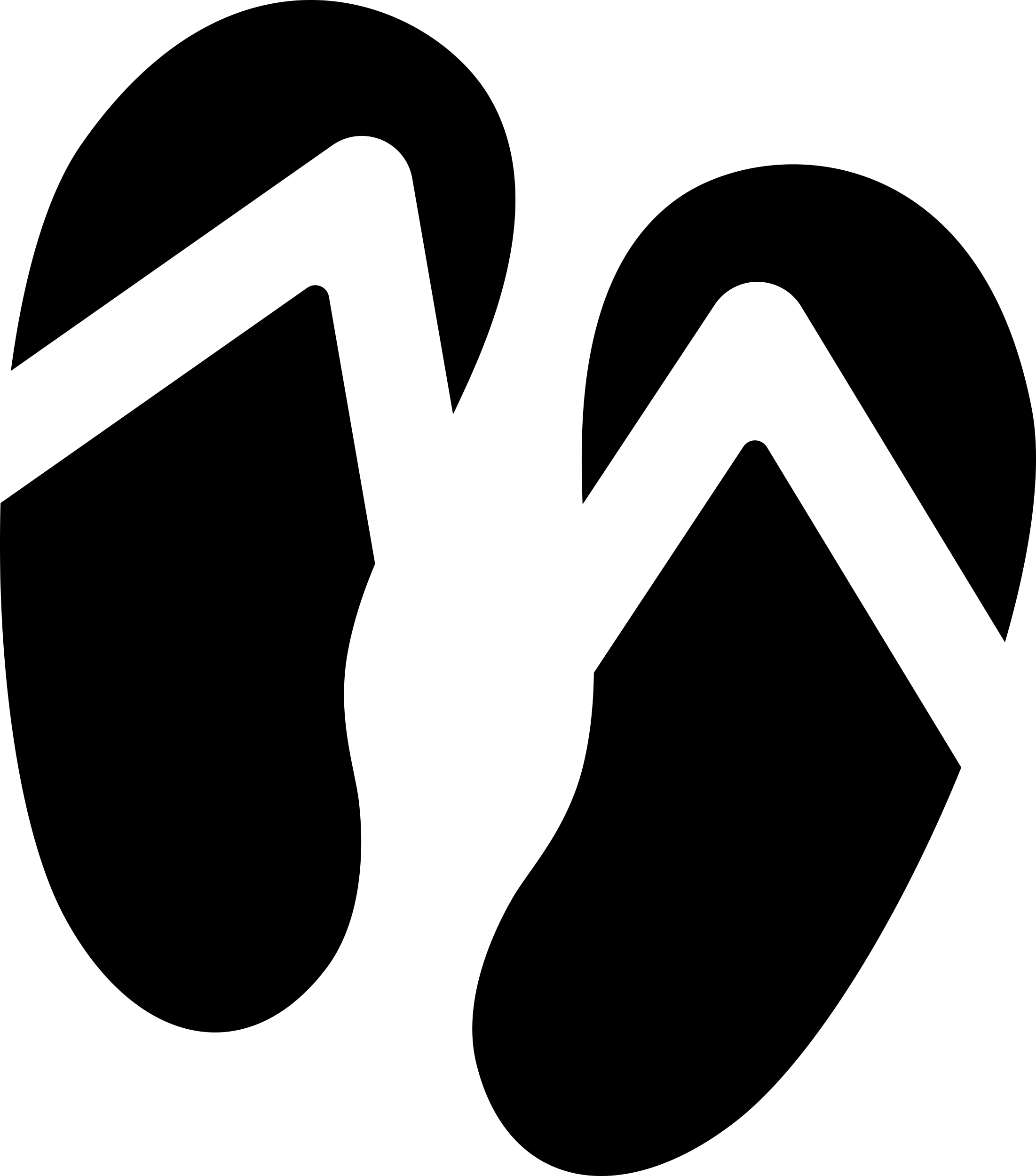 Pair Of Flip Flops Silhouette Cutting Svg Files Free Vectors